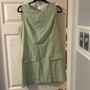 L polyester Green Dress